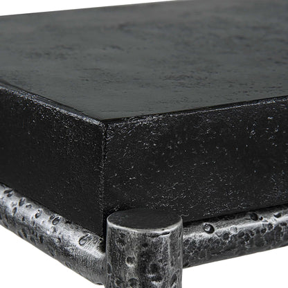 Black Concrete Console Table