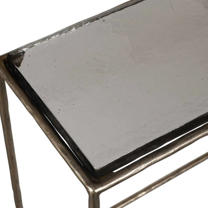 Minimalist Brass Console Table