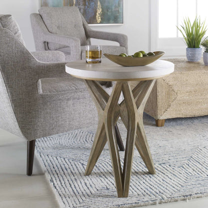 Limestone Side Table