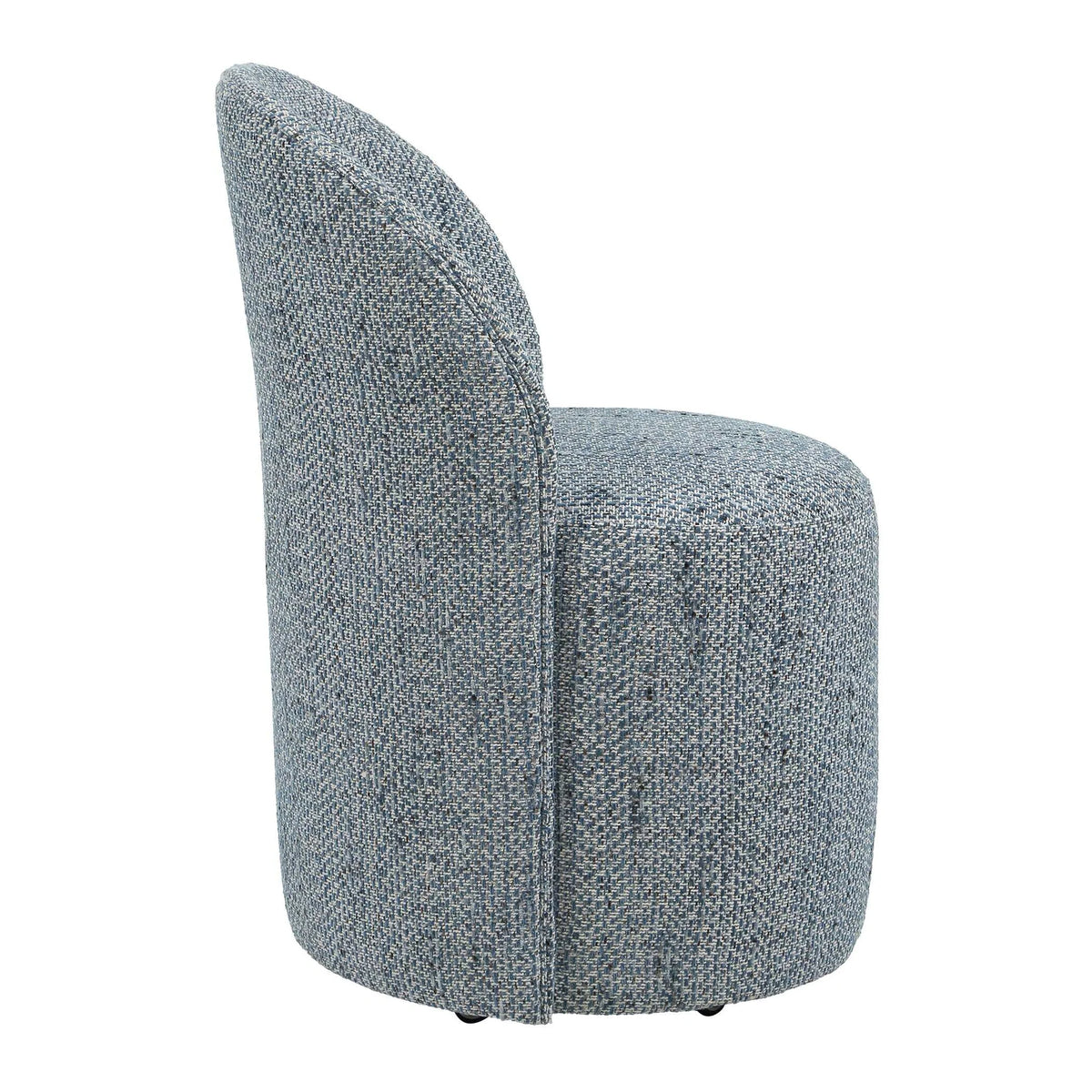 Denim Rolling Dining Chair