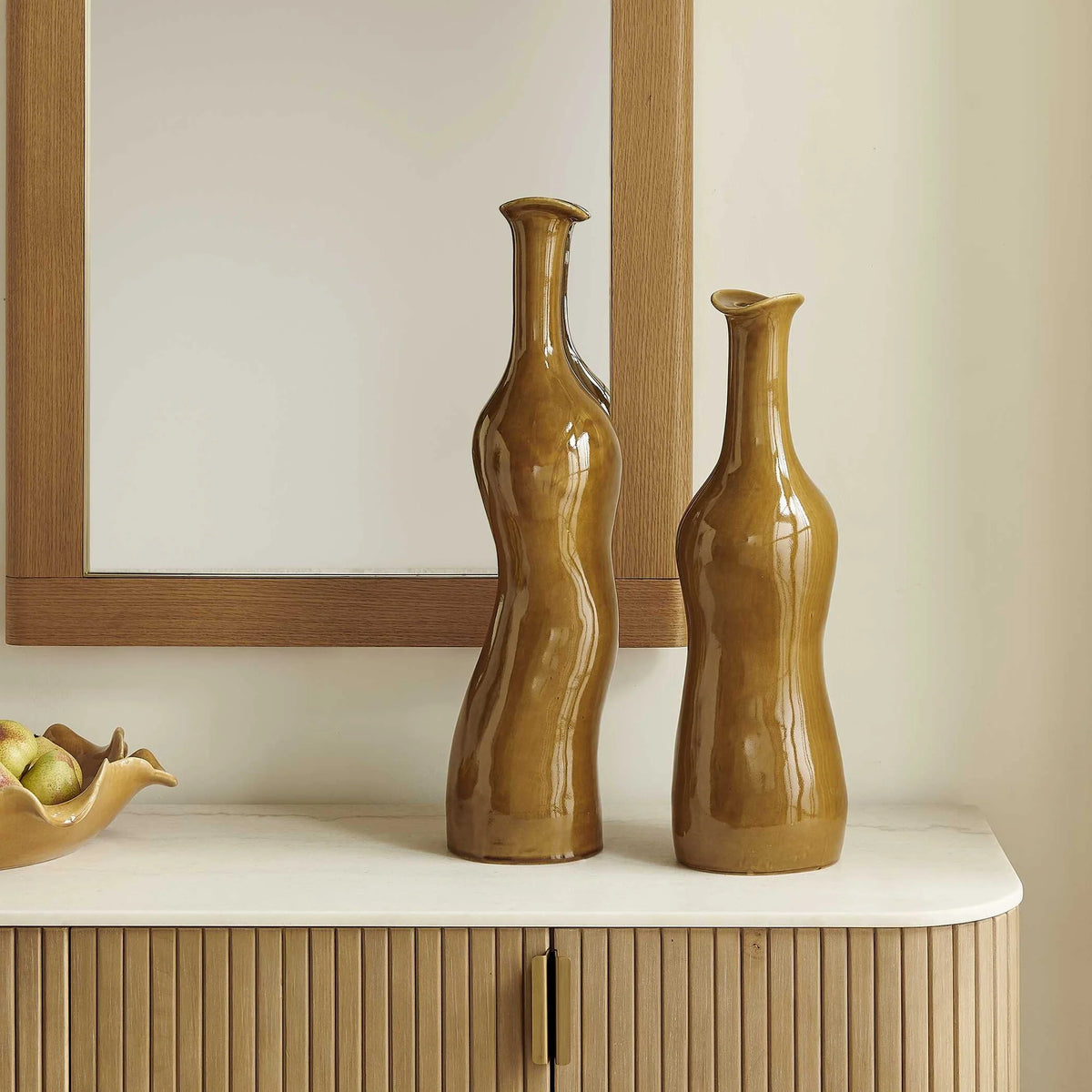 Flow Indoor-Outdoor Bottle Vases, Set/2