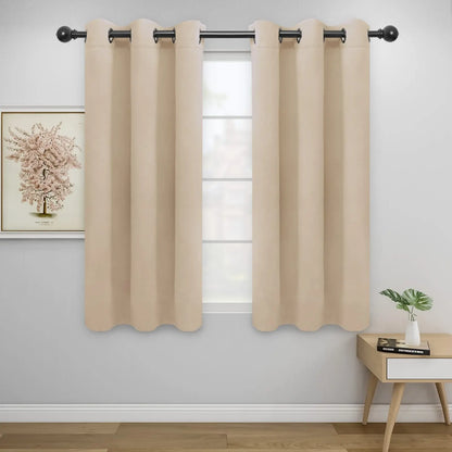 Modern Blackout Curtains | Thermal Insulated, Noise Reducing, Grommet Top | Wide Size Range, Set of 2