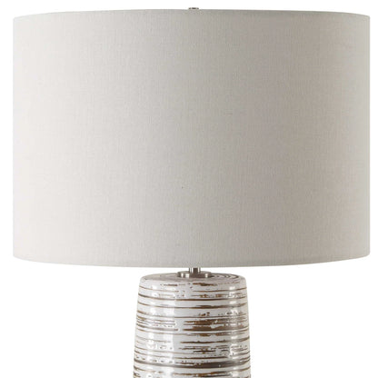 White Glaze Ceramic Table Lamp