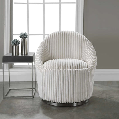 White Swivel Chair