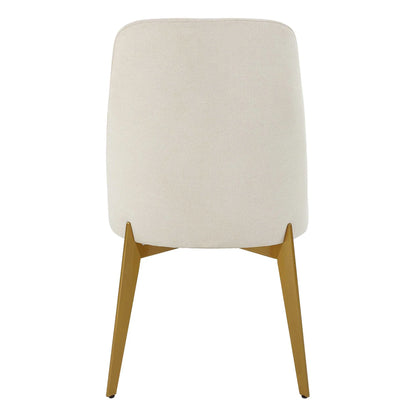Off White Fabric Dining Chair