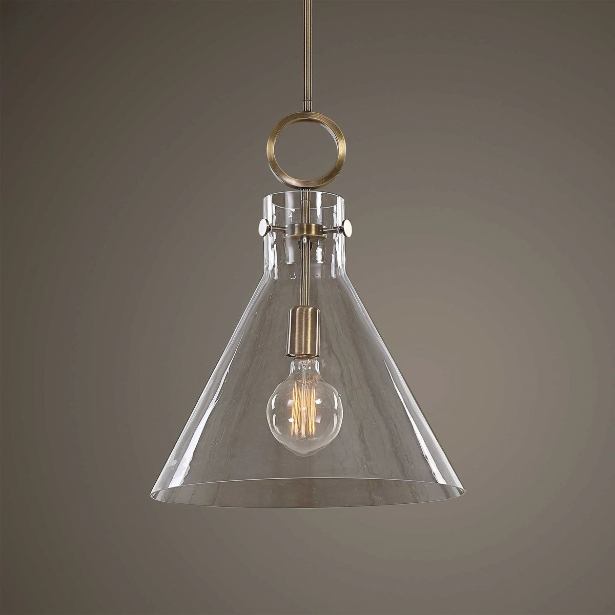 Funnel Glass Pendant Light