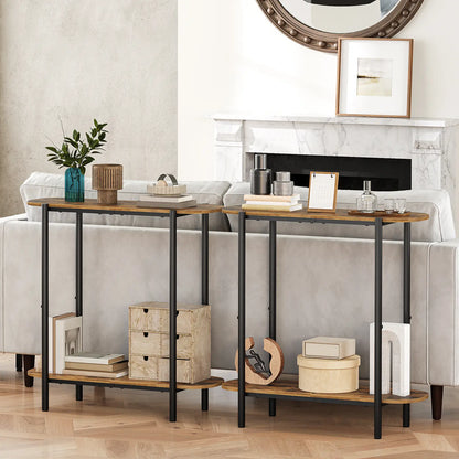 Yatiney 29.5" Narrow Console Table - 2-Tier Entryway & Sofa Table for a Living Space