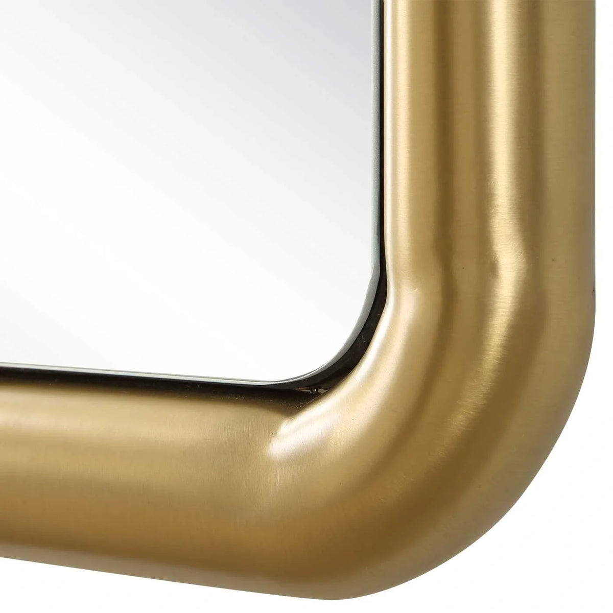 Modern Brass Mirror