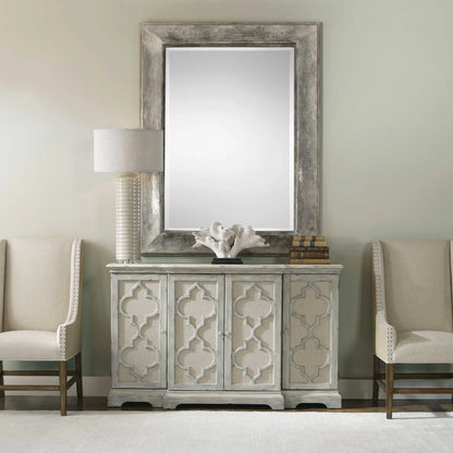 4-Door Gray Cabinet