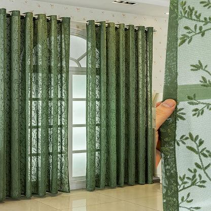 American Luxury Embroidered Vintage Window Curtains