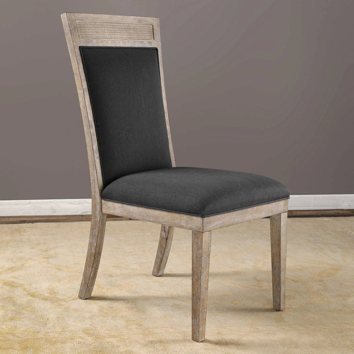 Dark Gray Armless Chair