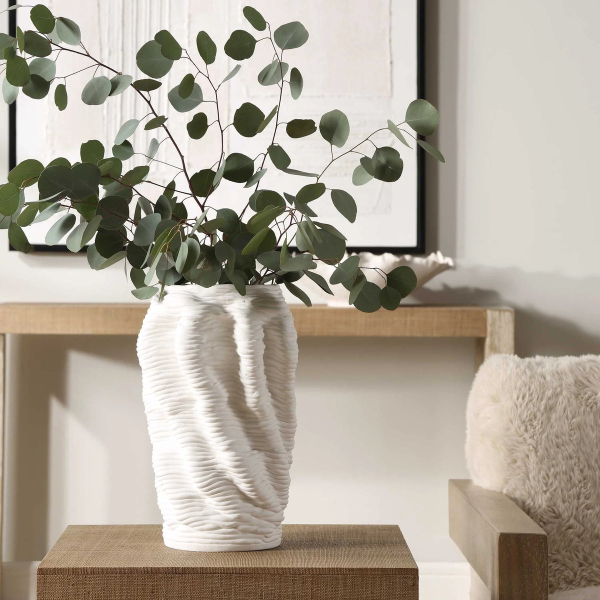 Matte White Vase