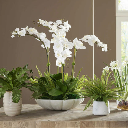 Faux Orchid Centerpiece