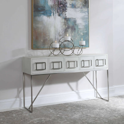 White Console Table