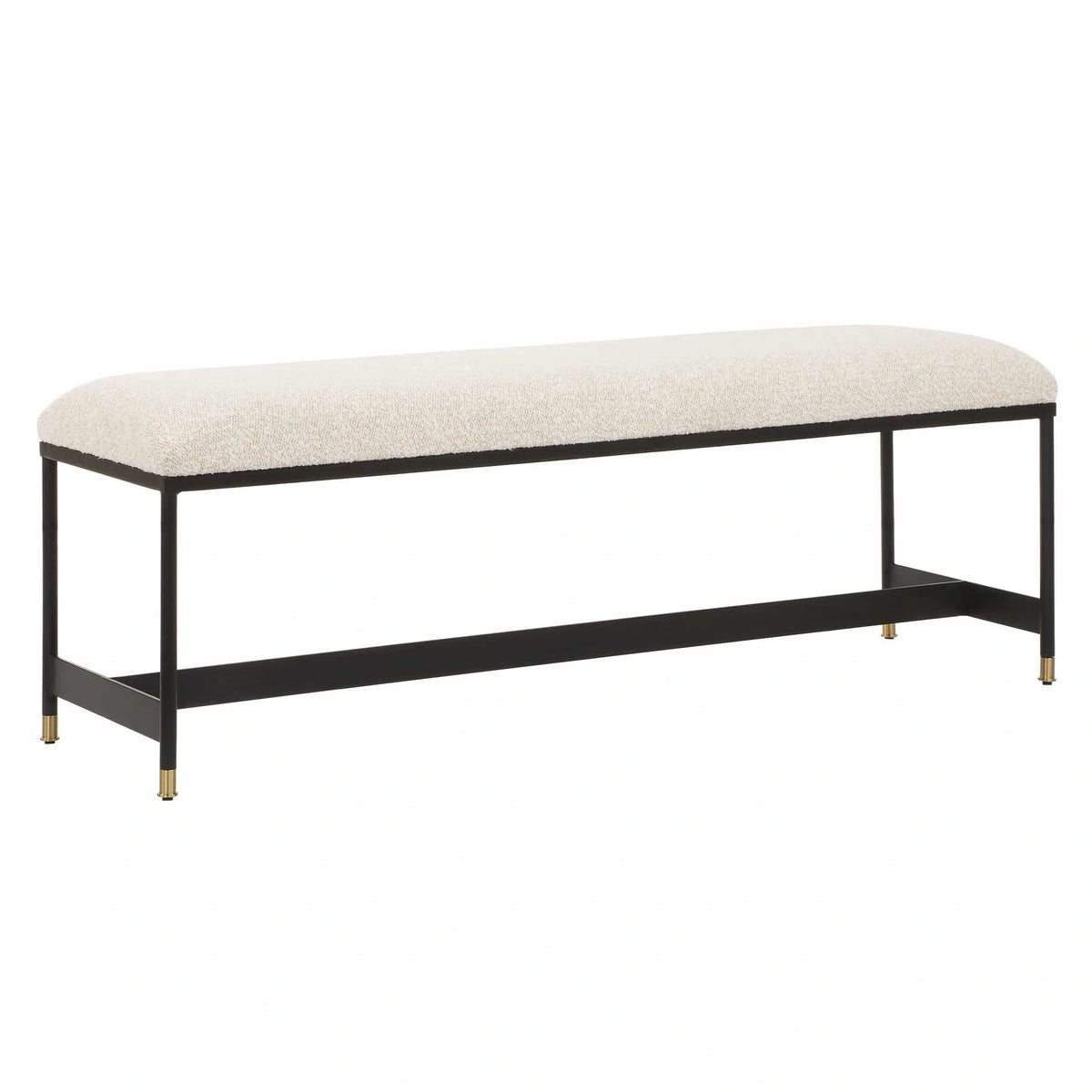 Upholstered Off-White Bench