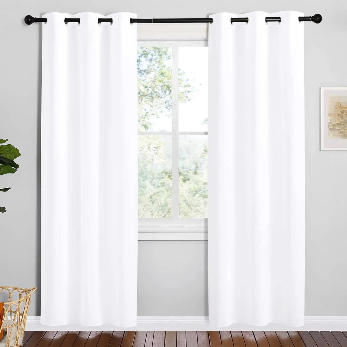 Room-Darkening Grommet Curtains | Thermal Insulated, Noise Reducing, Machine Washable | Wide Colour Range, Sizes 34" to 108"