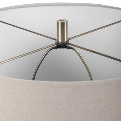 Striped Ceramic Accent Lamp