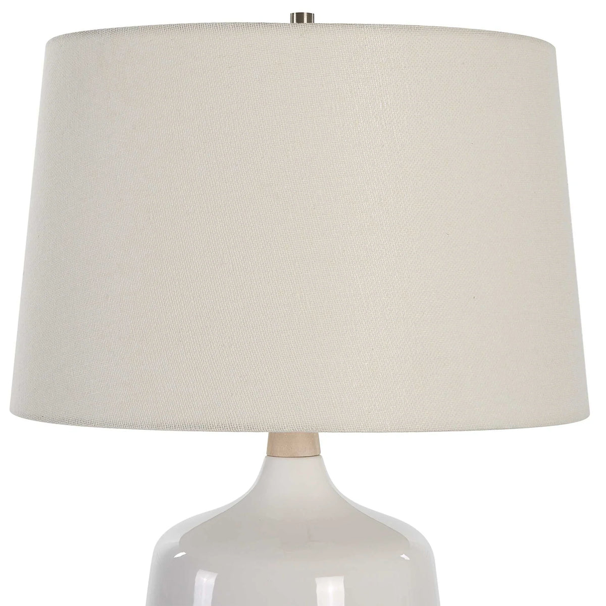Gloss White Ceramic Table Lamp