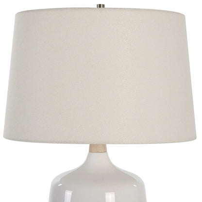 Gloss White Ceramic Table Lamp