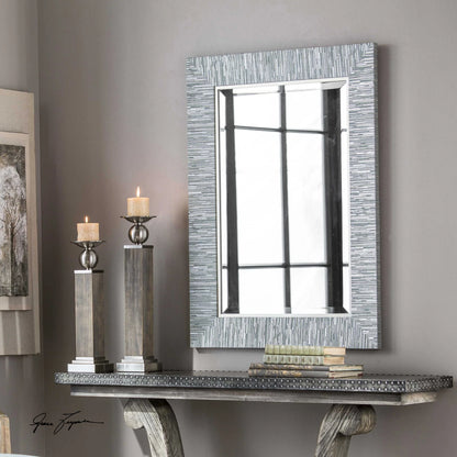 Gray Wood Mirror