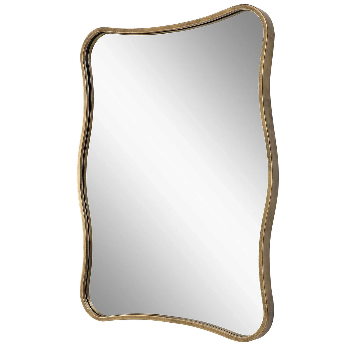 Curvy Black Vanity Mirror