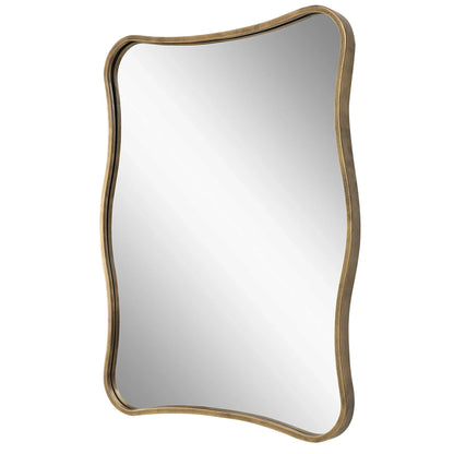 Curvy Black Vanity Mirror