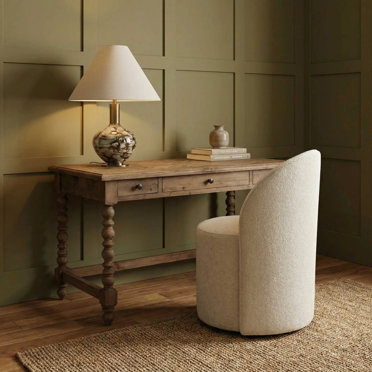 Dark Brown Table Lamp