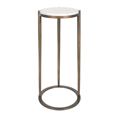 Round Marble Accent Table