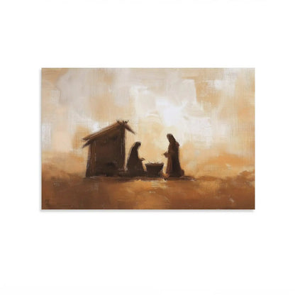 Stunning Vintage Jesus Nativity Wall Art Set - Perfect Christian Decor for Your Living Room, Bedroom, or Prayer Room