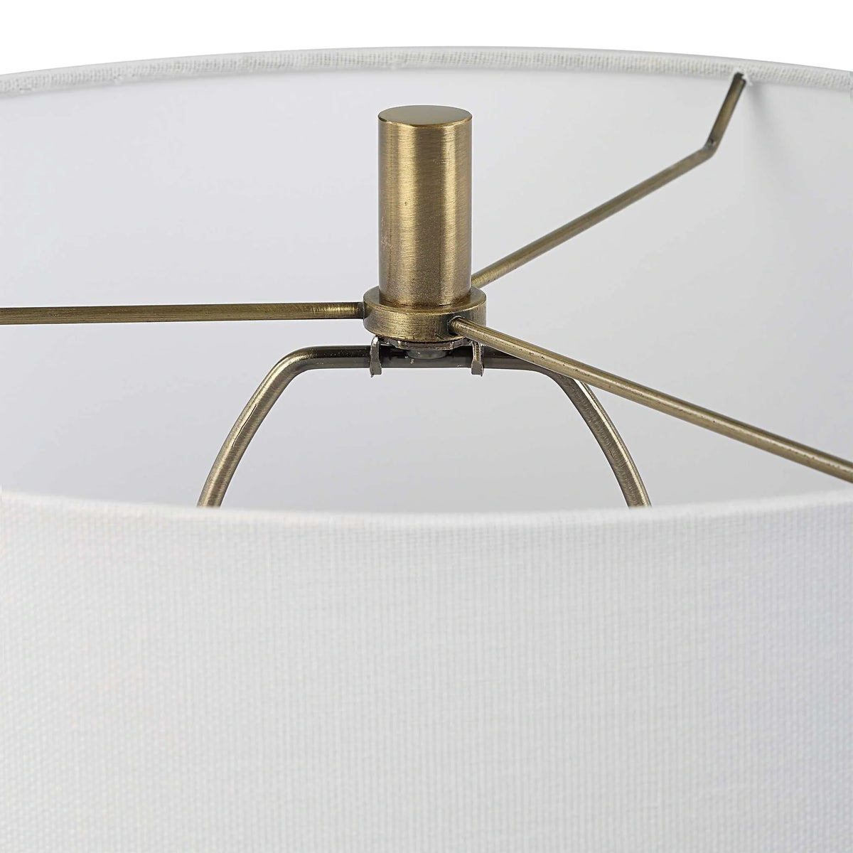 Navy Blue Polished Table Lamp