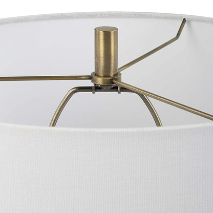 Navy Blue Polished Table Lamp