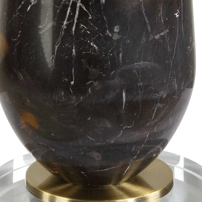 Dark Marble Table Lamp