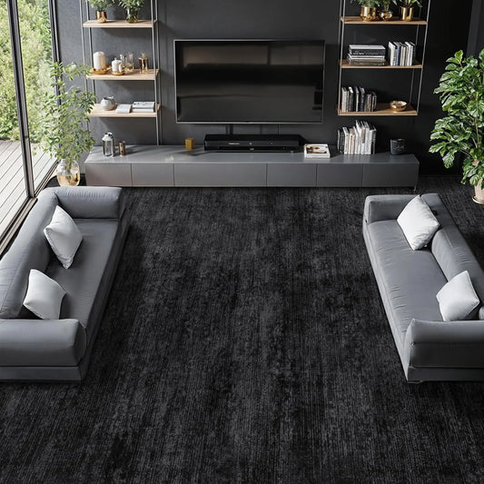 Shilucheng Ultra-Thin Washable Area Rug | 0.7mm Low Profile, Non-Slip Stain-Resistant | Vintage Boho Pattern