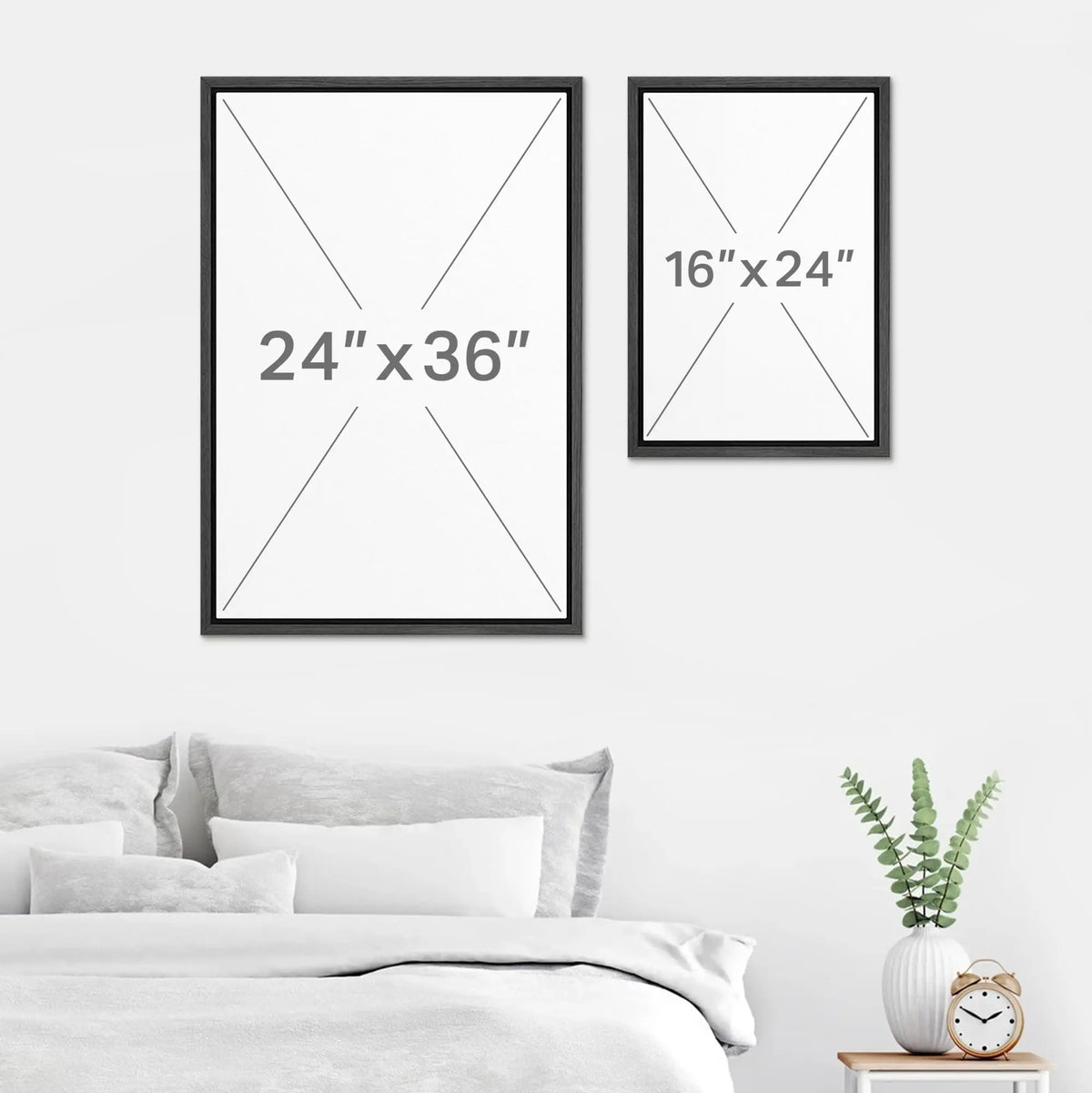 Framed Canvas Prints: Rustic Wildflower Countryside Art for Living Room, Bedroom, and Office Decor