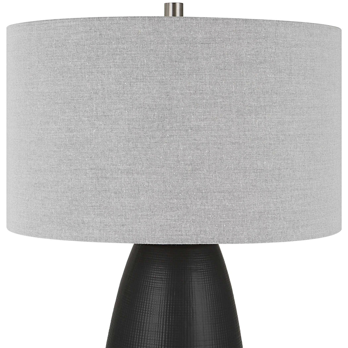 Satin Black Table Lamp