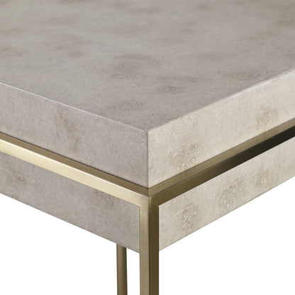 Burl Veneer Accent Table