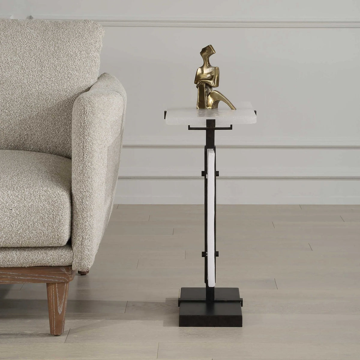 Bubble Glass Accent Table