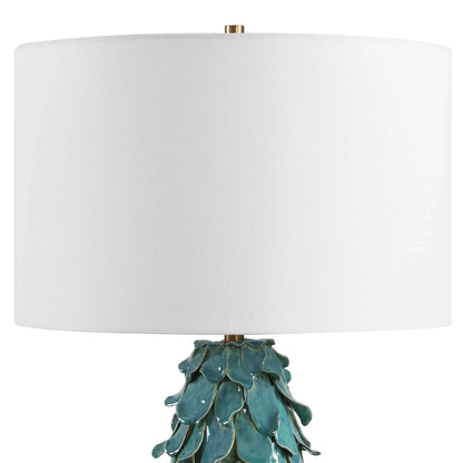 Teal Blue Table Lamp