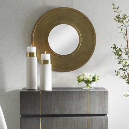 Round Brass Mirror