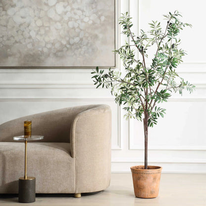 Faux Potted Olive Tree