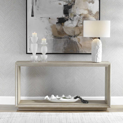 Light Oak Console Table