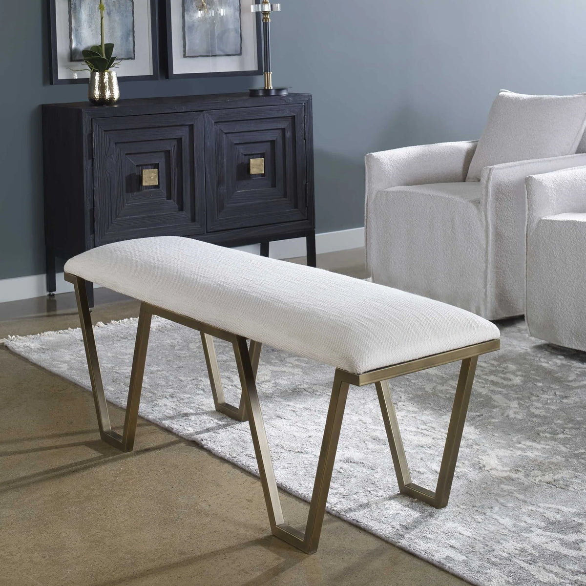 Geometric Accent Bench