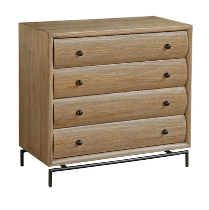 Curved 4 Drawer Chest