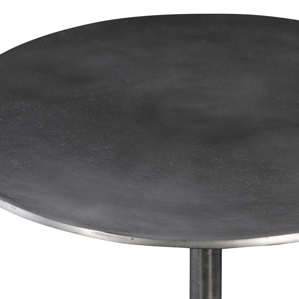 Industrial Brass Accent Table