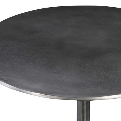 Industrial Brass Accent Table