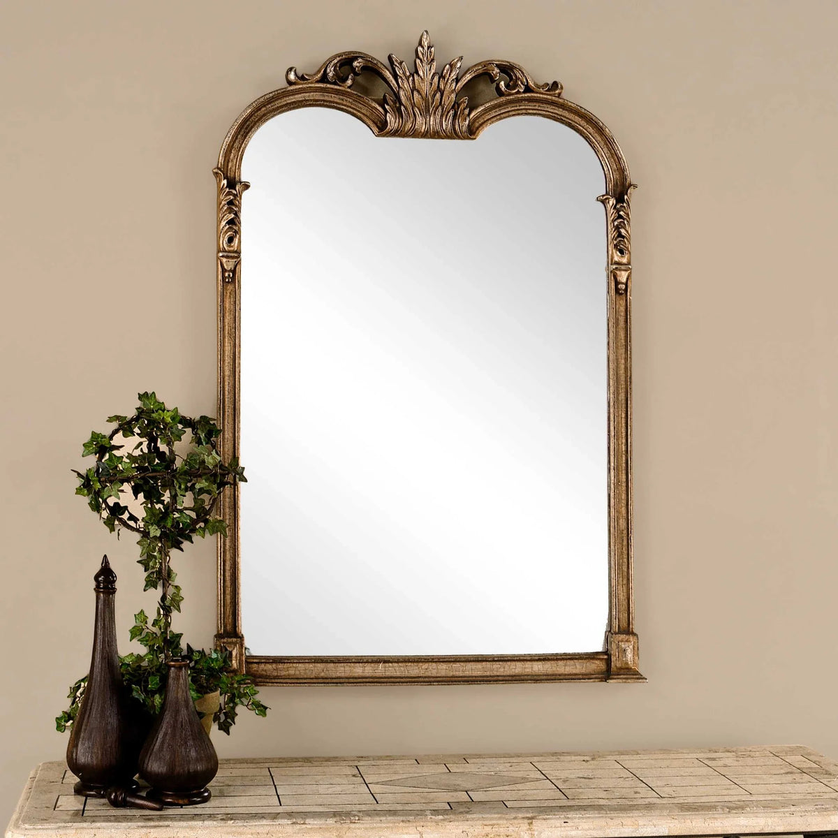 Champagne Silver Vanity Mirror