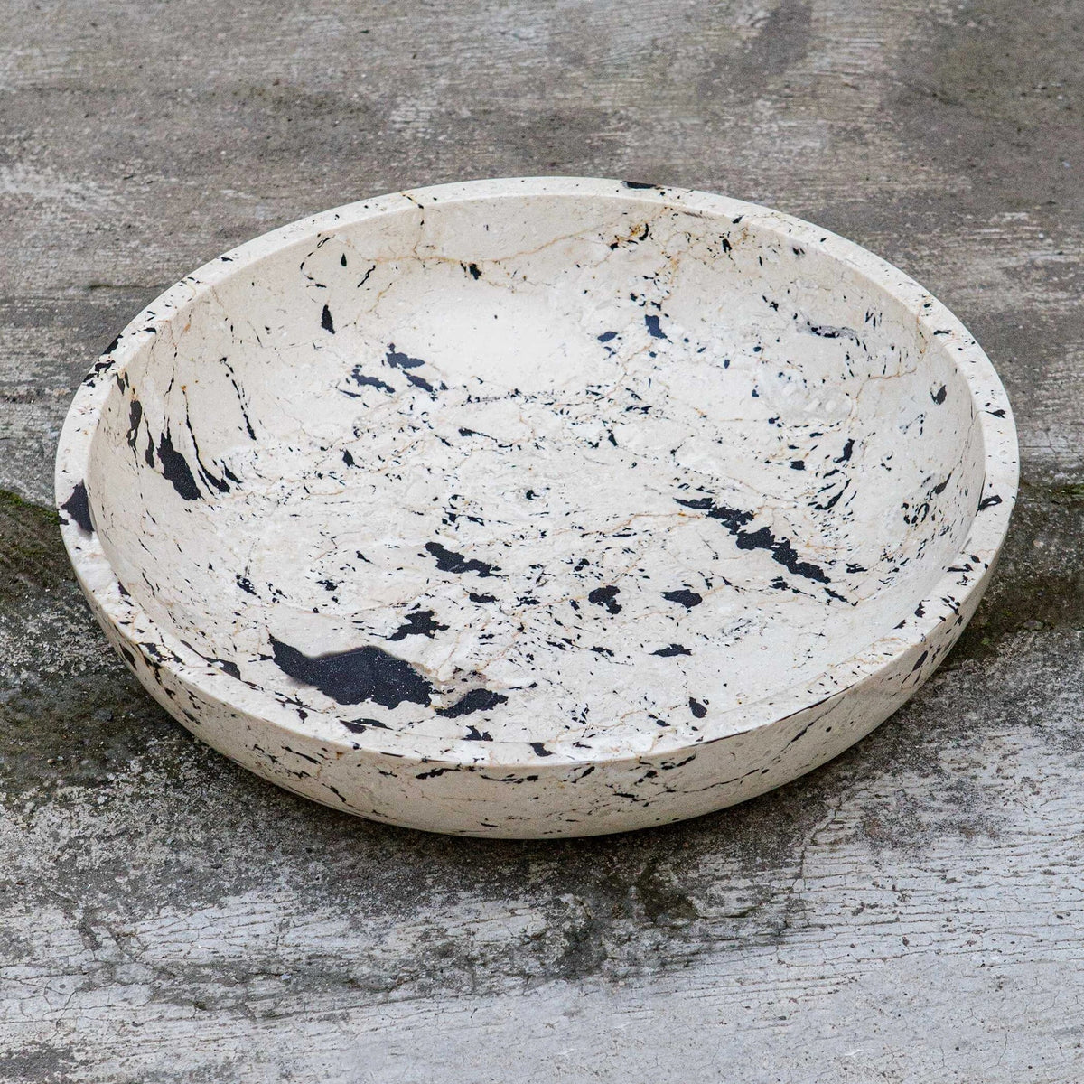 White Limestone Bowl