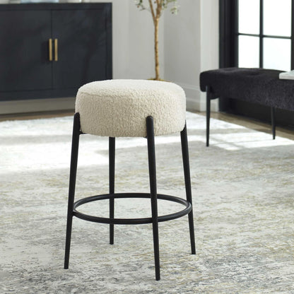 Plush Counter Stool