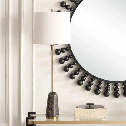 Black Marble Buffet Lamp