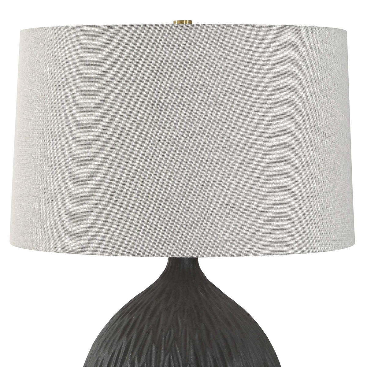 Satin Black Table Lamp